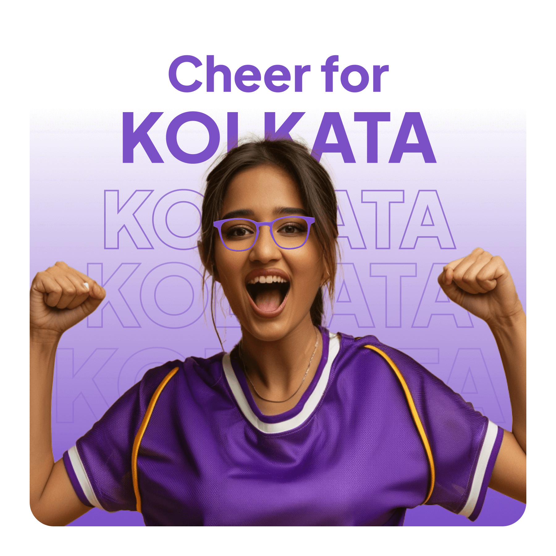 Kolkata Knightriders Violet Full Rim Lenskart Hustlr Eyeglasses at